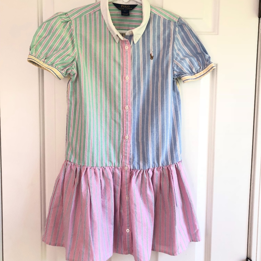 POLO Ralph Lauren Girls Cotton Shirt Dress